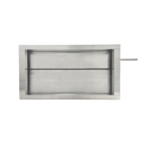 Дроссель-клапан прямоугольный под электропривод (оц. сталь) 400х200