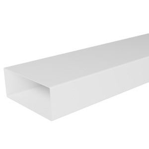 Воздуховод прямоугольный плоский пластиковый ЭРА 922ВП2 (220х90 мм/2 м)