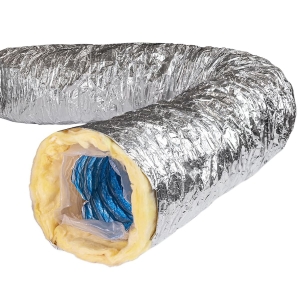 Воздуховод утепленный гибкий антибактериальный AFS SONOAFS ALU Hygiene (152 мм/10 м)