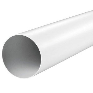 Воздуховод круглый пластиковый ЭРА 10ВП1 (100 мм/1 м)