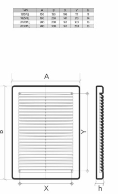 Вентиляционная решетка пластиковая наклонная с сеткой, с рамкой ЭРА 2020РЦ