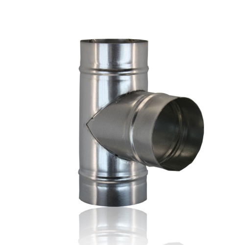 Тройник круглый (оц. сталь) d125/125/125