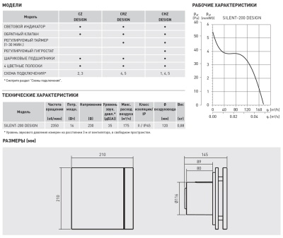 Накладной вентилятор Soler Palau SILENT-200 CHZ SILVER DESIGN 3C