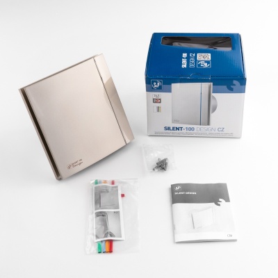 Вентилятор с обратным клапаном Soler Palau SILENT-100 CZ CHAMPAGNE DESIGN 4C