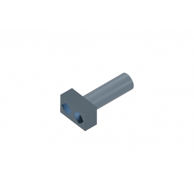Вентиляционный прямой пленум Flexag PWP-125/90x2, D125, на 2 выxода, L=300 мм