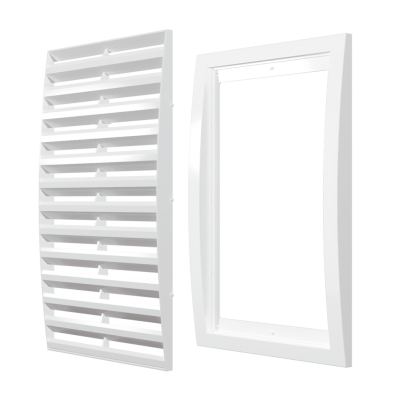 Вентиляционная решетка пластиковая вытяжная АБС 200х200 ЭРА 2020РР