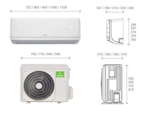 Настенная сплит-система LESSAR LS-H28KPA2 / LU-H28KPA2
