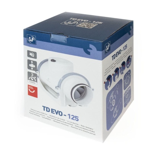 Канальный вентилятор (низкопрофильный) Soler & Palau TD EVO-125 T