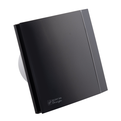 Вытяжной вентилятор с обратным клапаном Soler Palau SILENT-200 CZ MATT BLACK DESIGN 4C