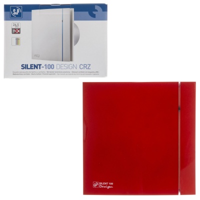 Вентилятор с обратным клапаном Soler Palau SILENT-100 CRZ RED DESIGN 4C