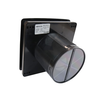 Вытяжной вентилятор с обратным клапаном Seicoi 100 Black HXYT04-01