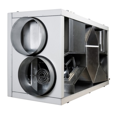 Приточно-вытяжная установка с пластинчатым рекуператором ФЬОРДИ ВПУ-CF-1200/9-380/3 EC-H-BLG-M